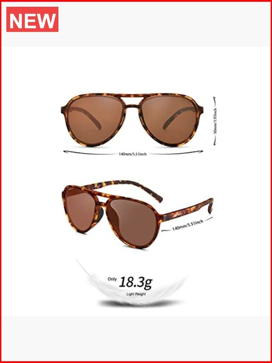 Polarized Aviator Sunglasses for Women Men Retro Trendy Sports UV400 Protection main image 5